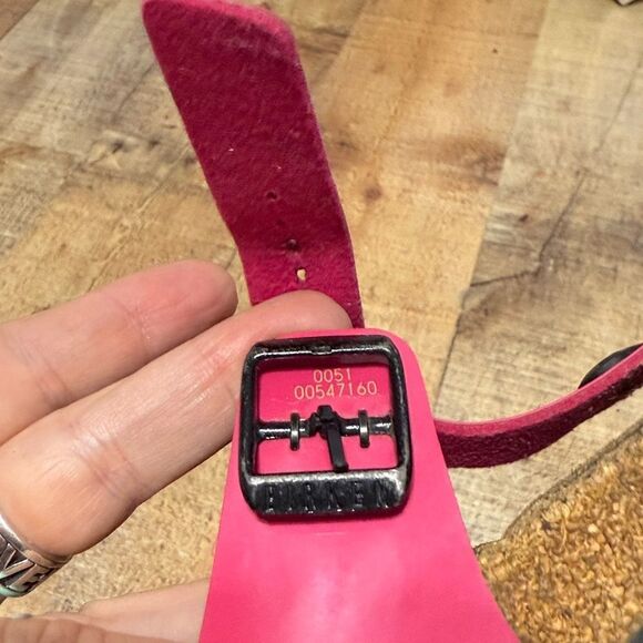 Birkenstock Womens Gizeh Patent Hot Pink Regular Width Size 38 - L 7 US - Picture 2 of 13